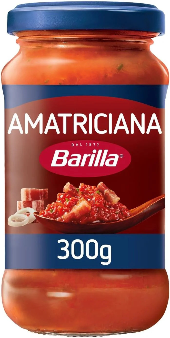Sauce Amatriciana Barilla lot de 4 pour cuisiner des pâtes sans effort