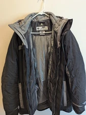 Columbia Jacket Mens XL Blue Whirlibird Parka Winter Sports Ski Snow Mountain