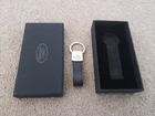 NEW GENUINE* LAND RANGE ROVER LEATHER KEYRING DISCOVERY SPORT DEFENDER VOGUE