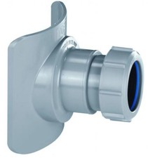 McAlpine BOSSCONN82-GR 3 x 1.25 Inch Grey Soil Pipe Boss Connector