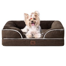 Orthopedic Dog Bed for Small Dogs, Waterproof Memory Foam Small Dog Beds with...