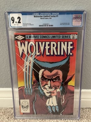 Wolverine Limited Series #1   CGC 9.2   Frank Miller    White Pages   1982