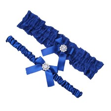 1 Set Bridal Lace Garters Bowknot Elastic Thigh Leg Decoration