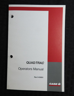 1996-1997 Original Hülle IH Steiger Quadtrac 500 Traktor Betreiber Manuell Gut