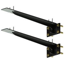 Heavy Duty Shelf Brackets 14 Inch, 1500 lbs Capacity, Hooks for Wall Mounted ...