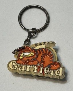 Vintage Sleeping Garfield Key Chain Pencil Sharpener
