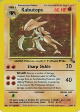 Kabutops 9/62 Unlimited Holo Rare Fossil Pokemon MP on eBay