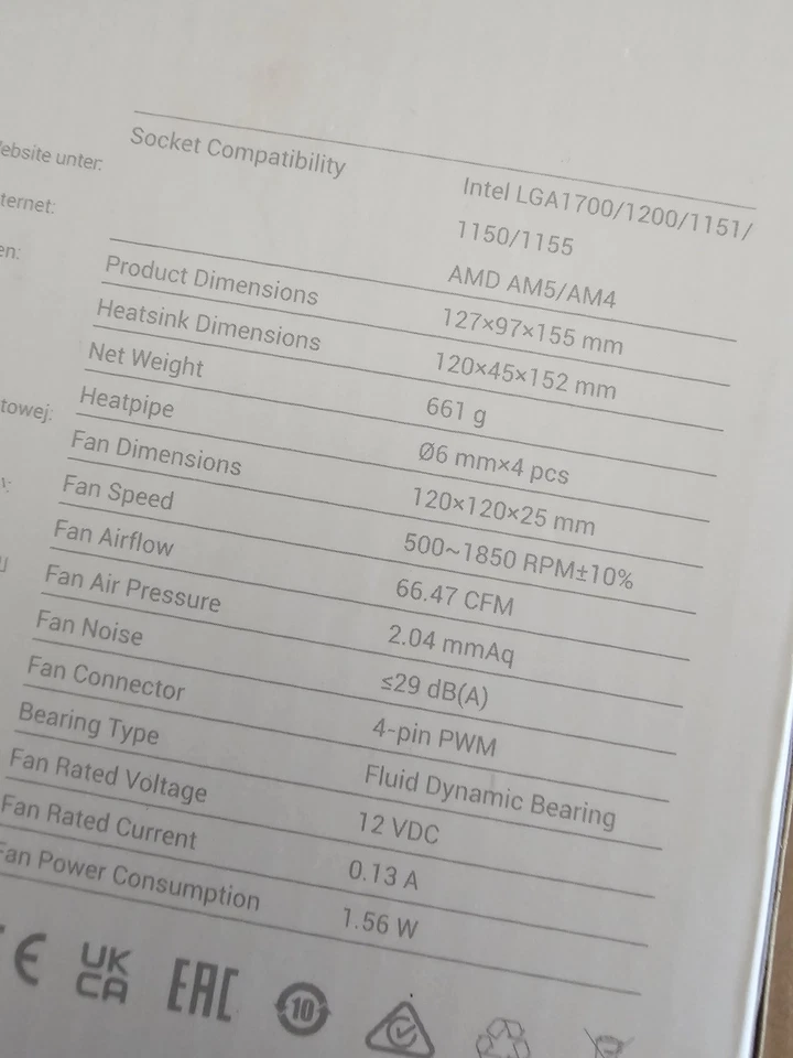 DeepCool AK400 WH Performance CPU Cooler White 4 Direct Touch Copper Heat - Image 3 of 4