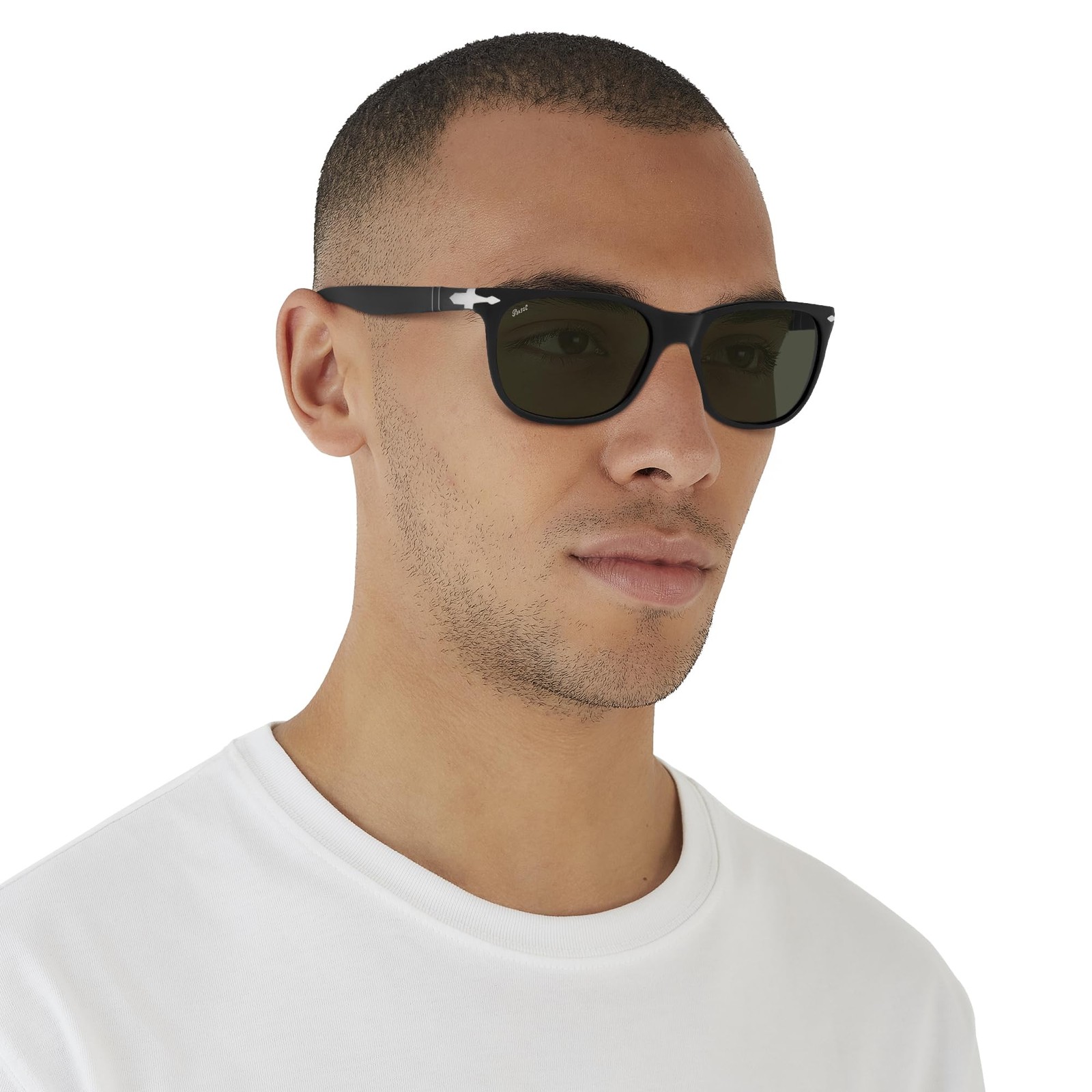Persol PO3291S Rectangular Sunglasses, Striped Br… - image 7