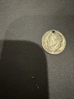 1957 Roosevelt Dime 10C Silver 0.9 Business Strike Philadelphia KM#198 with hole