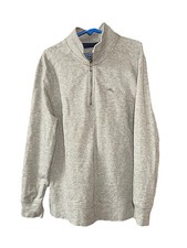 Tommy Bahama 1/4 Zip Up Pullover Boys Small 8 Gray Casual Outdoor Nice
