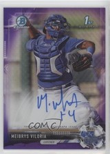 2017 Bowman Chrome Prospect Purple Refractor /250 Meibrys Viloria Auto 2a9