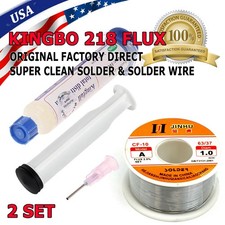 2 Set 63/37 Tin Rosin Core Solder Wire Flux For Electrical Soldering Sn60 1.0mm