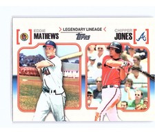 2010 Topps Legendary Lineage Eddie Mathews / Chipper Jones #LL34