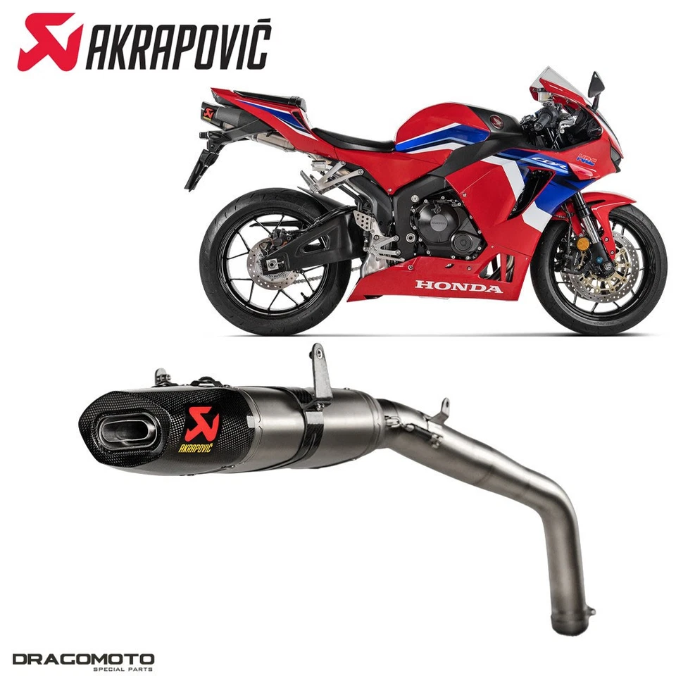 Pot échappement HONDA CBR 600 RR 2013-2024 AKRAPOVIC Titane S-H6SO17-HACT - Photo 1/4