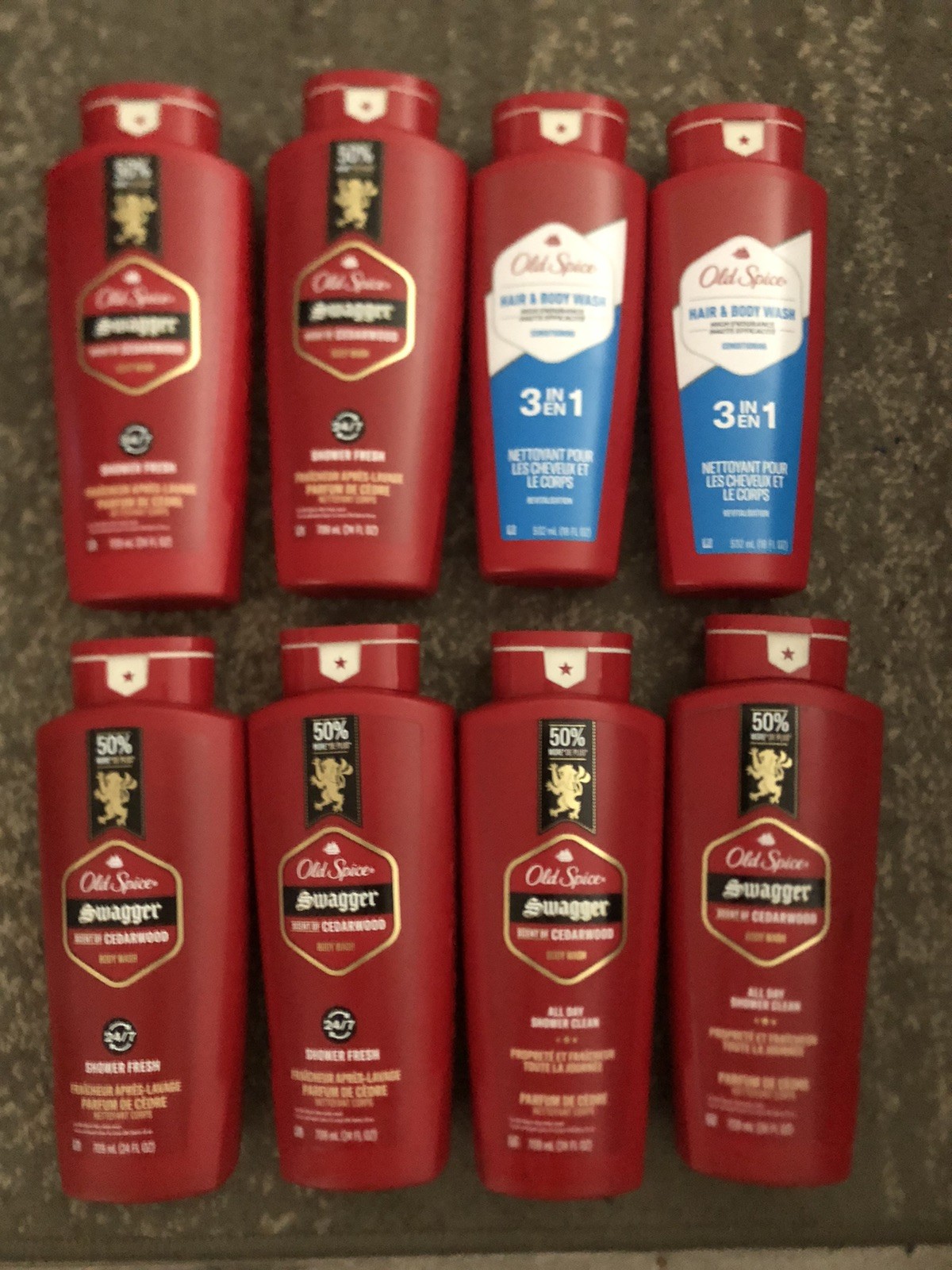 LOT OF 8 Old Spice  Body Wash