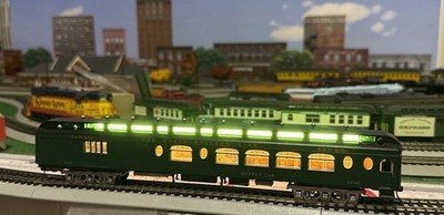 HO Roundhouse Pullman Palace Cars P84 Diner C&NW LED lights, interior