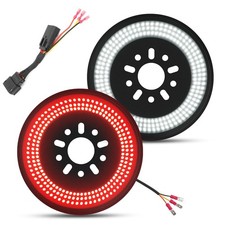 3-Side Spare Tire Brake Light for Jeep Wrangler JL JLU 2018-2025, Plug Play...