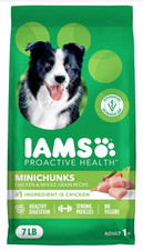 IAMS Proactive Health Minichunks Dry Dog Food Chicken  Whole Grain Flavor