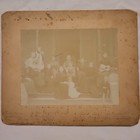 Lot 3 Sepia Original Mounted Photograph Photos Family Children w/ Guitars Unfr — photo 1