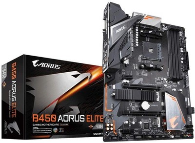 GIGABYTE B450 AORUS Elite Mainboard AMD Ryzen B450 Sockel AM4 ATX DDR4 M.2 USB 3