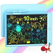 LCD Writing Tablet, 10 Inch Colorful Doodle Board Drawing Pad for Kids, Car Trip