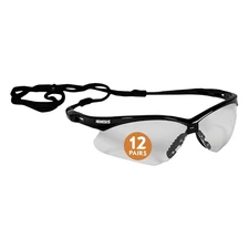Kleenguard™ V30 Nemesis™ Safety Glasses (25676), Clear Lenses, Black Frame, Unis