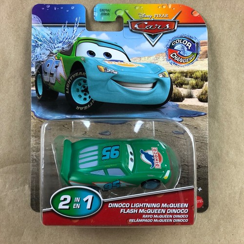 Disney Pixar Cars Color Changers Dinoco Lightning Mcqueen Green To