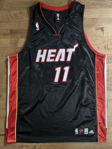 AUTHENTIC Chris Quinn Men's Size 48 Adidas Miami Heat NBA Jersey Black