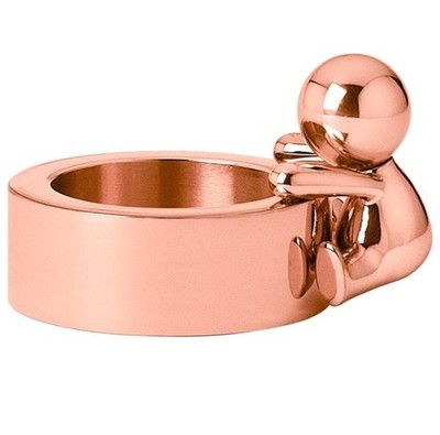 Ghidini 1961 Omini rundes Teelicht in Roségold von Stefano Giovannoni UVP 160£