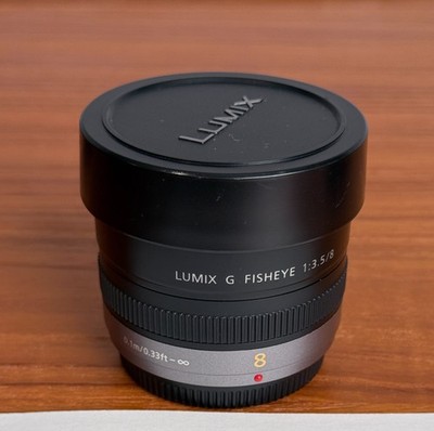 PANASONIC LUMIX G FISHEYE Lens, 8MM, F3.5, MIRRORLESS Micro Four