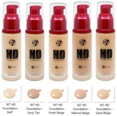W7 HD Foundation 30ml