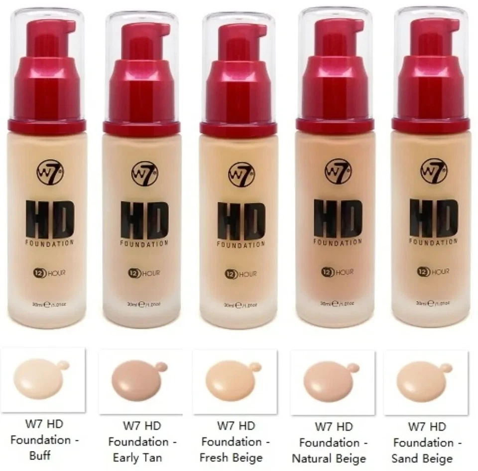 W7 HD Foundation 30ml