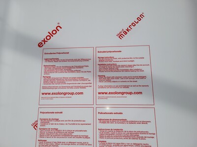 (40 /m²) Zuschnitt aus 3 mm Exolon  GP farblos ( MAKROLON  ) - Größe wählbar