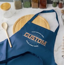 Personalised Custom Printed Apron Baking Cooking Crafts Chef Business Promotion