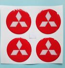 <!--F#f_0-->4 pcs Silicone Sticker for Wheel Center Hub Cap MITSUBISHI , Dome Emblem Logo<!--F/-->
