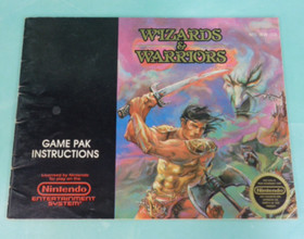 Wizards & Warriors (NES, 1987) Acclaim Nintendo Video Game & Manual TESTED WORKS