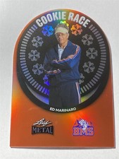 ED MARINARO 2024 Leaf Blue Mountain State Metal Cookie Race ORANGE 1/12 (Y1)