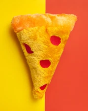 ZIPPYPAWS PLUSH SQUEAKY DOG CHEW TOYS NOMNOMZ PIZZA 8”