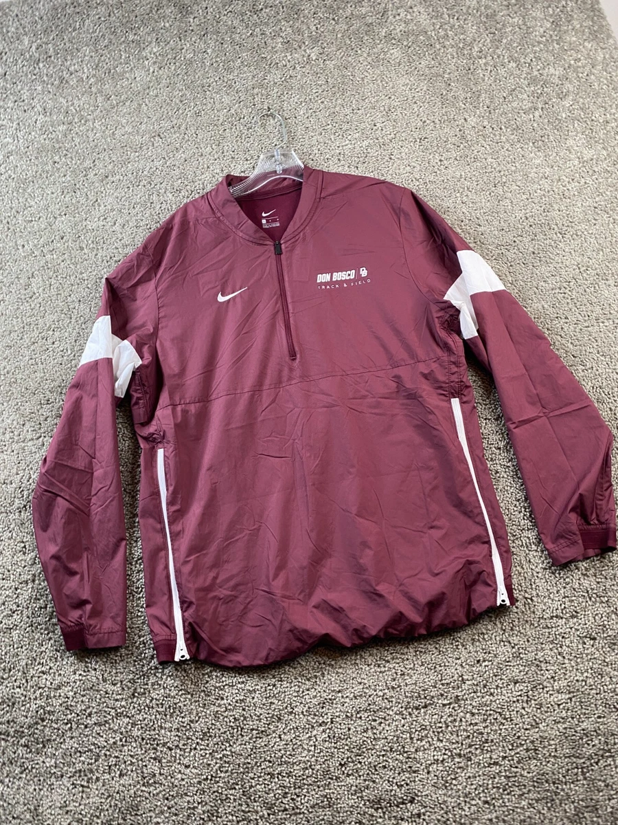 Maroon nike top jacket mens