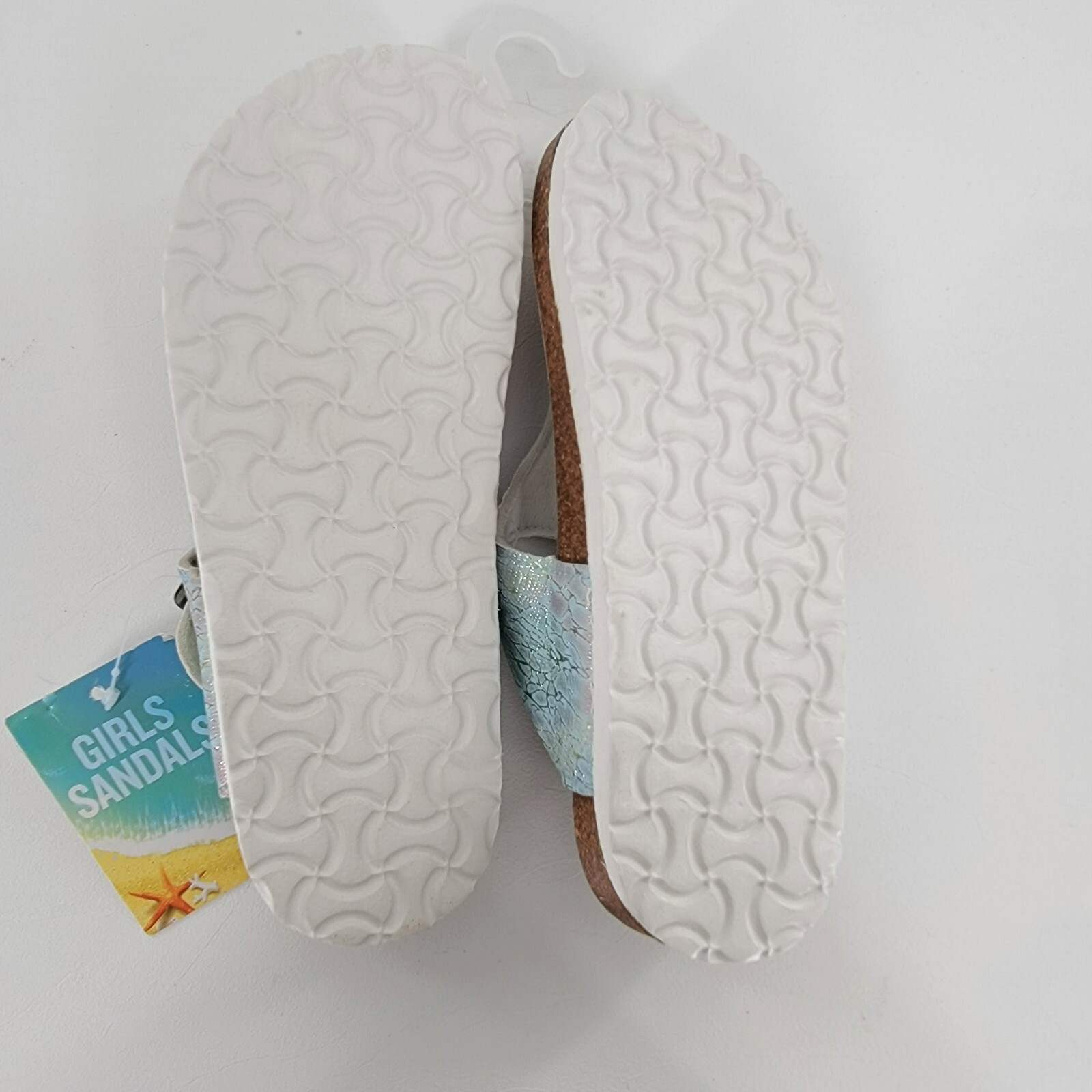 LOTTO Sandali bassi argento scintillante taglia L 2 3 slip on con fibbia NUOVI