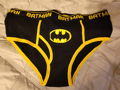 New Without Tags 2011 Briefly Stated Black Batman Print Briefs XL X-Large