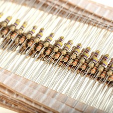 600pcs 30 Values 1/4W 5 Carbon Film Resistors Resistance Assortment Kit Set