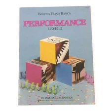 Bastien Piano Basics Performance Level 2 1985 Book Lessons Instruction