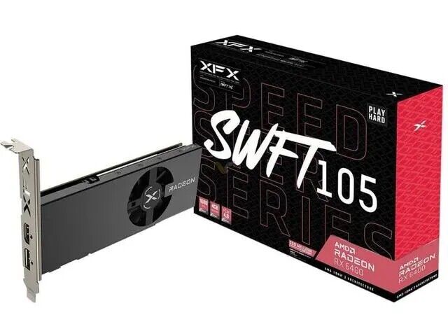 XFX SPEEDSTER SWFT105 RADEON RX 6400 Gaming 4GB GDDR6