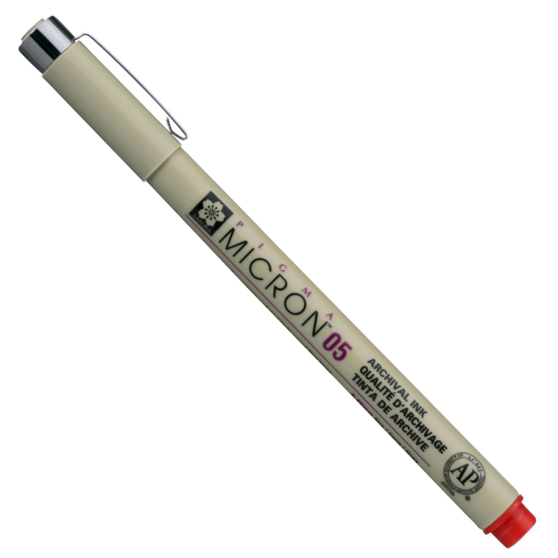 Sakura Pigma Micron Red Fineliner 05