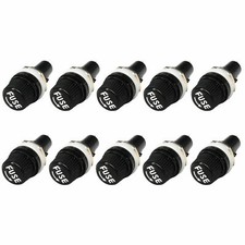 10PCS Panel Mounted Screw Cap Fuse Holder for 5x20mm Glass Tube Fuses