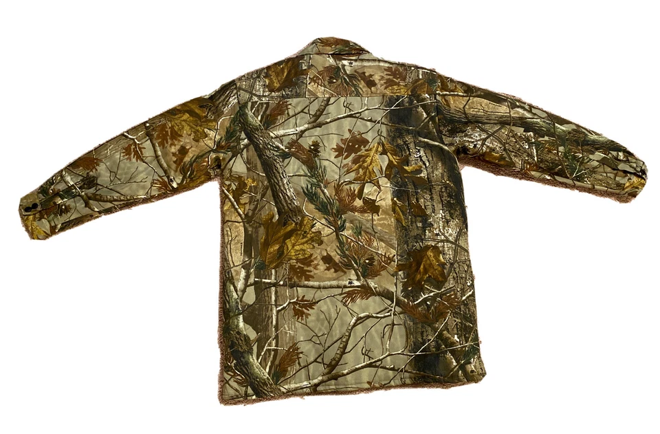 Arctic Shield mens size medium hunting jacket button up brown camouflage - Image 2 of 4