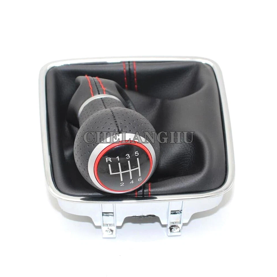 For VW Tiguan 2007 2008 2009 2010 2011 6 Speed Gear Shift Stick Knob Gaiter Boot Foto 4 de 4