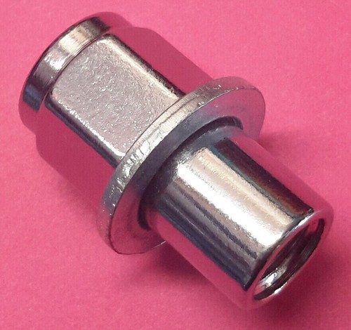 20 Sleeved wheelnuts wheel nuts M12x1.25 x 5/8" (15.9mm) shank dia, flat washers - Picture 1 of 2